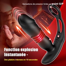 Load image into Gallery viewer, 【HOT】SAUL Vibromasseur de prostate avec 3 mouvements de va-et-vient et 12 vibrations