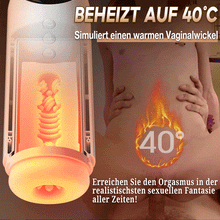 Load image into Gallery viewer, 4 Thrusting 4 Suction 10 Vibration Heating Function Masturbator Cup