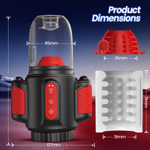 Load image into Gallery viewer, Storm Vortex - 5-Frequency Water Spray + 10-Frequency Vibration + 5-Frequency Rotation, Dual Glans Stimulation, Dual-Use