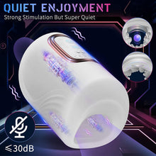Load image into Gallery viewer, Automatische Masturbatoren Penis Stroker Blowjob mit 10 Klopfen &amp; 10 Vibrationsmodi