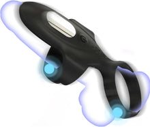 Load image into Gallery viewer, Buntune Elektrische Masturbator Cup mit 10 Vibrationsmodi, Penis Trainer Vibrator mit Langwährende Erektion Penisring, Silikon Eichel Stimulator Masturbieren Sexspielzeug für Männer Solo