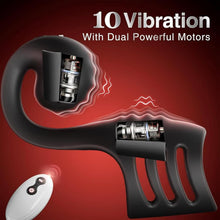 Load image into Gallery viewer, Penisring Vibrator Sex Spielzeug für Paare, 10 Vibrationsmodi mit Fernbedienung Cockring Penistrainer Prostata Massage Klitoris Stimulator Frauen, zur Erektion Verbessern Verzögerte Ejakulation