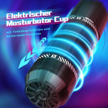 Load image into Gallery viewer, Elektrischer Masturbator Cup mit 8 Teleskop Rotierende Vibration Stoßfunktion, Sex Spielzeug für die Männer solo, Taschenmuschi Masturbieren für Männer Penis Masturbatoren, Sex Toys mit 3D Vagina