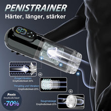 Load image into Gallery viewer, Elektrischer Masturbator Sex Spielzeug für die Männer，Masturbieren für Männer Handfrei mit 7 Modi Saugen &amp; Vibrieren &amp; Schieben &amp; Rotieren und Lecken，Taschenmuschi Realistisch Masturbatoren