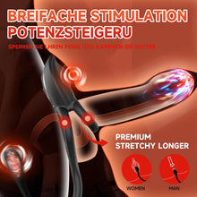 Load image into Gallery viewer, Eieffncie Penisring Sex spielzeug für Paare Extrem Sex,Dual Penis Ring Erotik Sex Spielzeug für die Männer,Sexspielzeug für Klitoris 10 Vibrationsmodi,Prostata Stimulation Männer mit Fernbedienung