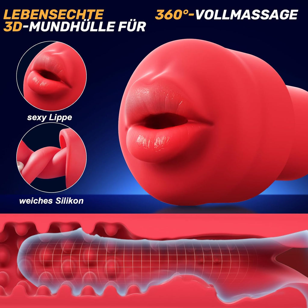 Penispumpe für Penisvergrößerung Elektrische Penis Pumpe Vakuumpumpe Sex Spielzeug für die Männer mit 3 Vakuum Trainingsmodi 6 Saugmodi,Taschenmuschi Masturbator Sex Toy mit 2 Silikonhülsen