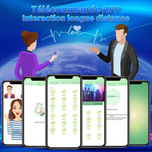 Load image into Gallery viewer, Plug Anal Vibromasseur Sex Toys - 14cm Extenseur plug anus plaisir pour hommes, femmes et couples, jouet sexuel plug anale est livré avec 9 modes de vibration et App Caractéristique, étanche IPX6