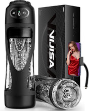 Load image into Gallery viewer, Masturbieren für Männer 7 Saug- &amp; Vibrationsmodi Masturbator 18,03 cm Tiefe | KI Sex Spielzeug für die Männer, Elektrische Masturbatoren Druckregelung Penispumpe, Taschenmuschi mit Handyhalter Sex Toys