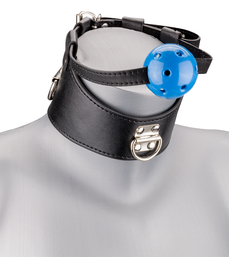 Ballknebel mit Bondage-Halsband
